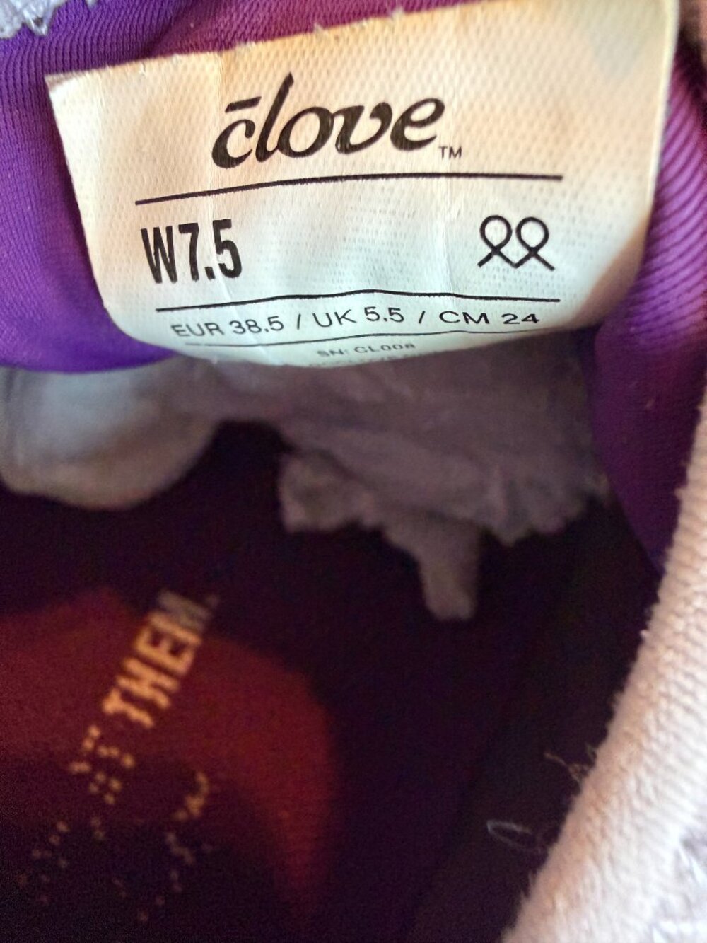 Clove Classic Sneakers Lavender Water Repellent Bungee Lace Nursing Size 7.5 - Picture 13 of 13